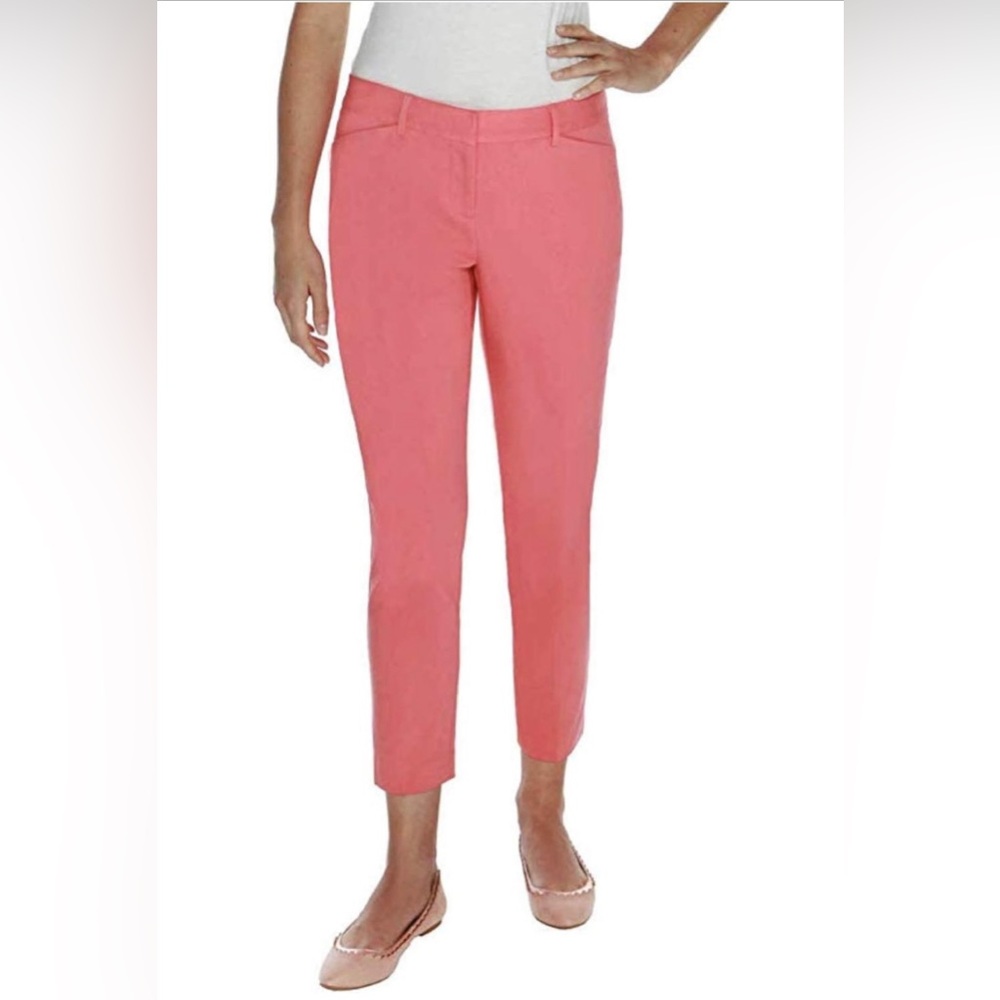 Mario‎ Serrani- Salmon, pink straight leg skinny trousers pants Size 14